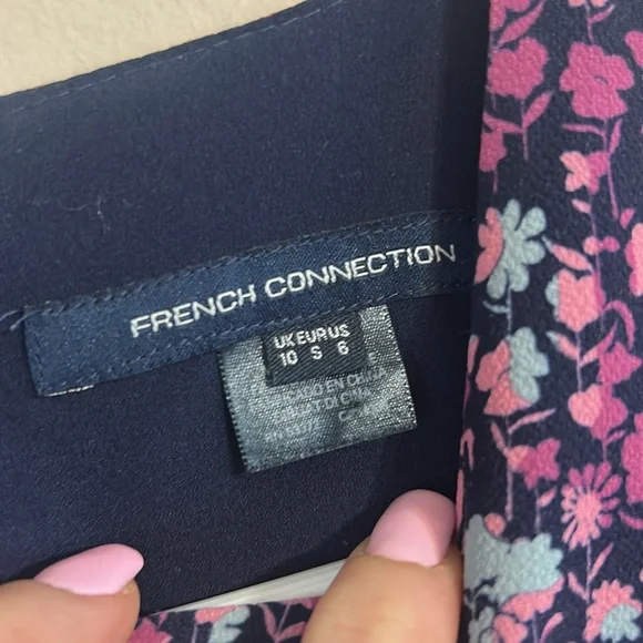 French Connection Bethany Verona Cut Out Dress Size 10 - Picture 7 of 8